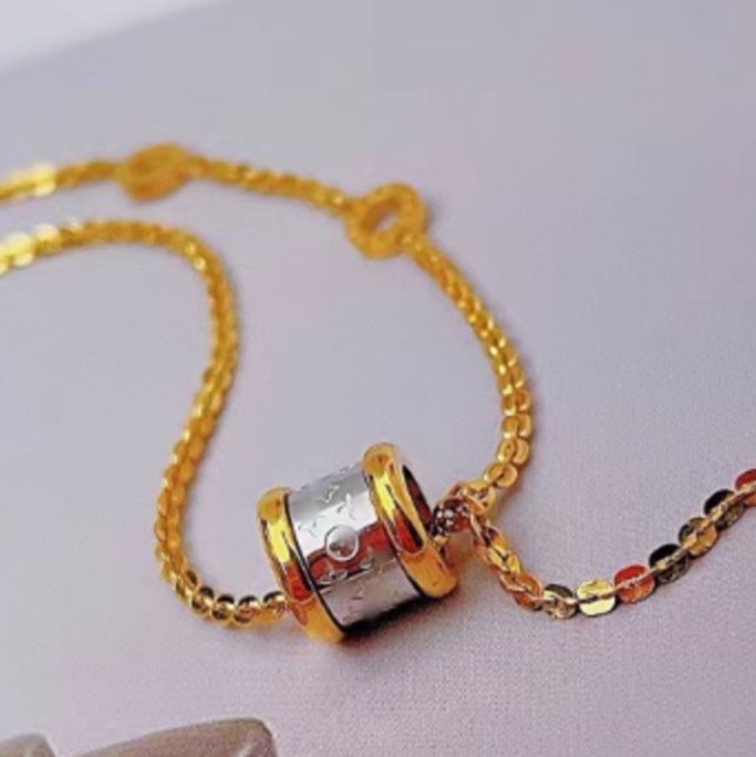 金 ネックレス 花紋小蛮腰項鏈