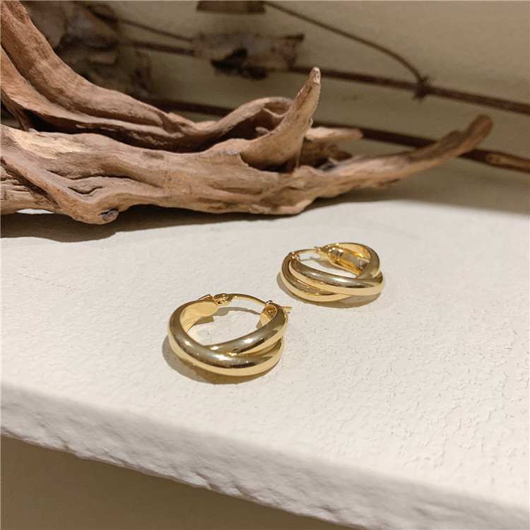 ゴールドアクセサリー ピアス レディース フープピアス
