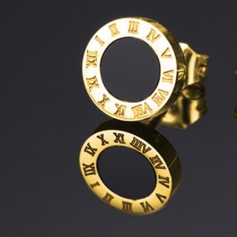 ゴールドアクセサリー ピアス メンズ シンプル ギリシャ ローマ スタッドピアス