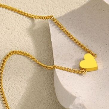 ゴールドアクセサリー ブレスレット 心のきずな ハートチェーンブレスレット