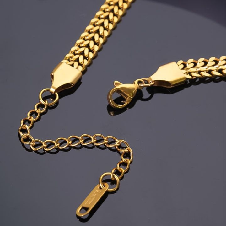 ゴールドアクセサリー ブレスレット 麦の穂編みブレスレット