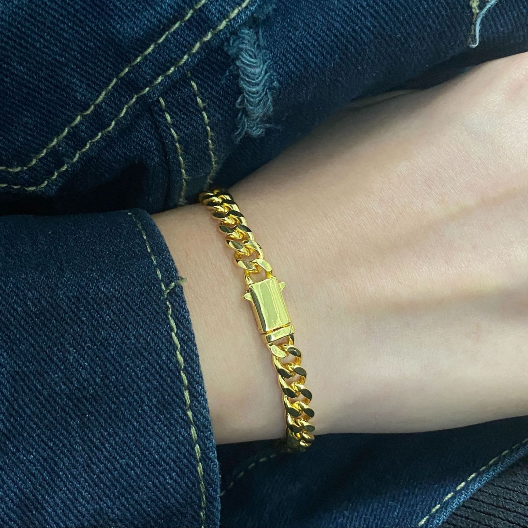 ゴールドアクセサリー ブレスレット 喜連鎖ブレスレット