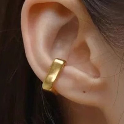 ゴールドアクセサリー イヤーカフ シンプル幾何学イヤーカフ