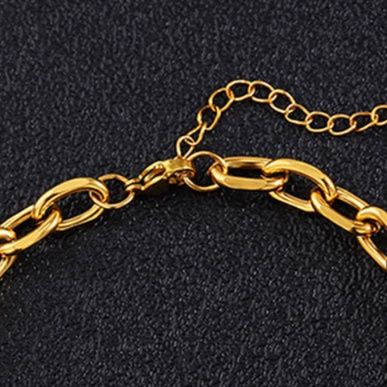 ゴールドアクセサリー ブレスレット 絆のチェーンブレスレット