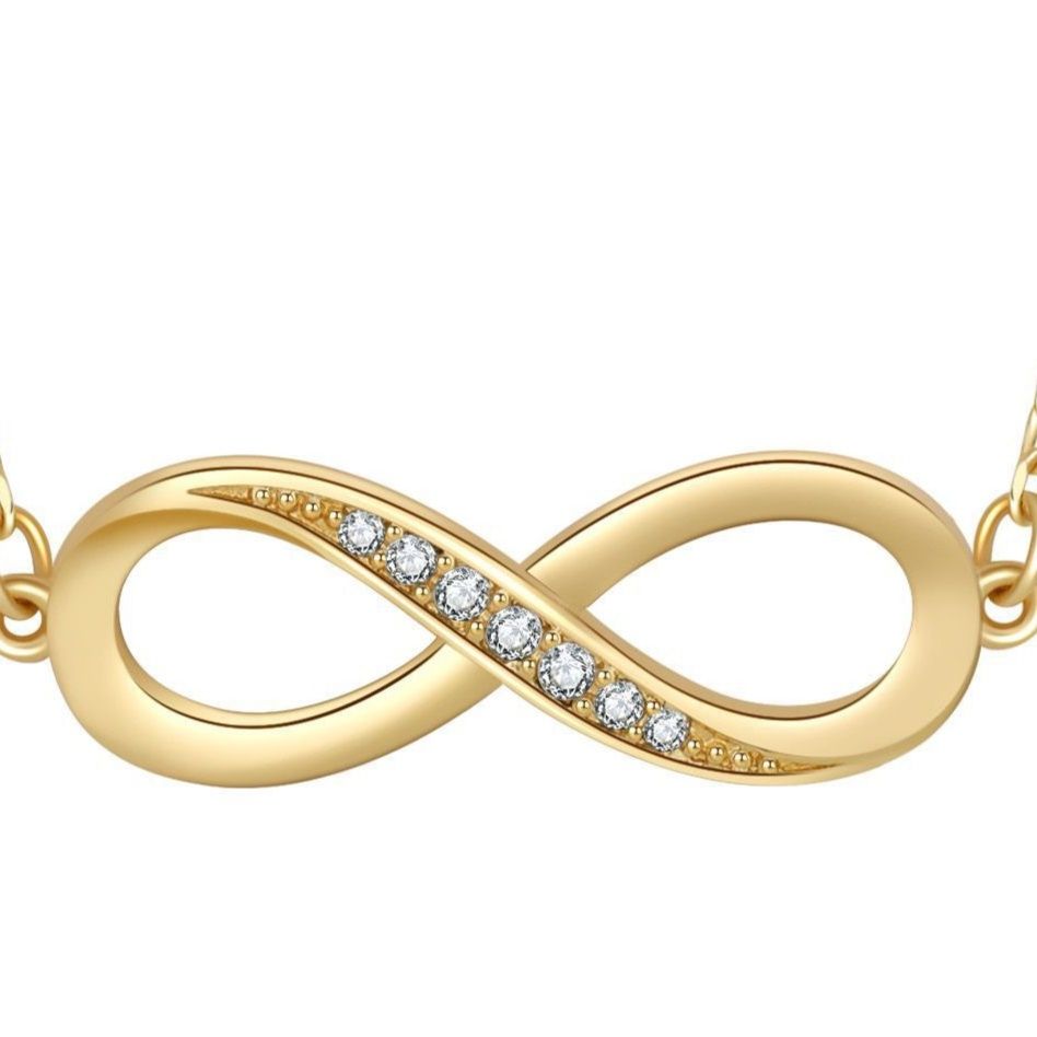 ゴールドアクセサリー メビウスの輪モチーフネックレス