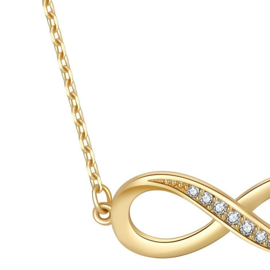 ゴールドアクセサリー メビウスの輪モチーフネックレス