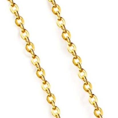 ゴールドアクセサリー 二連円形モチーフ重ね付けネックレス