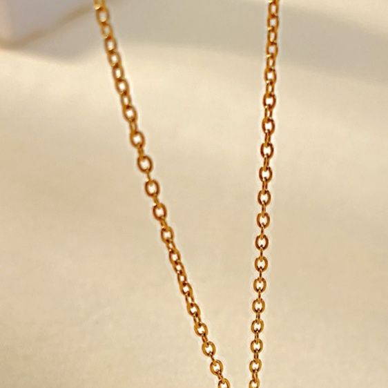 ゴールドアクセサリー 二連リングチェーンネックレス