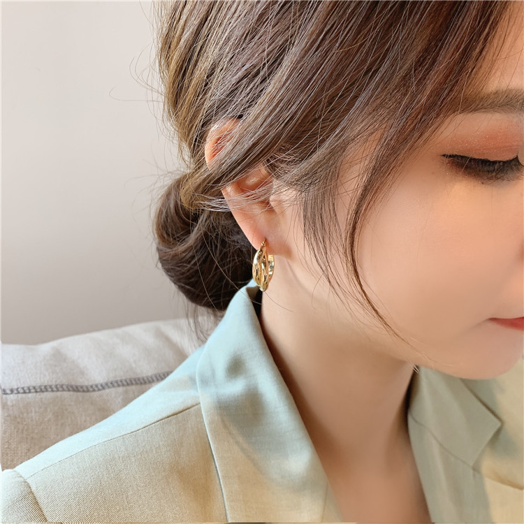 ゴールドアクセサリー ピアス レディース フープピアス