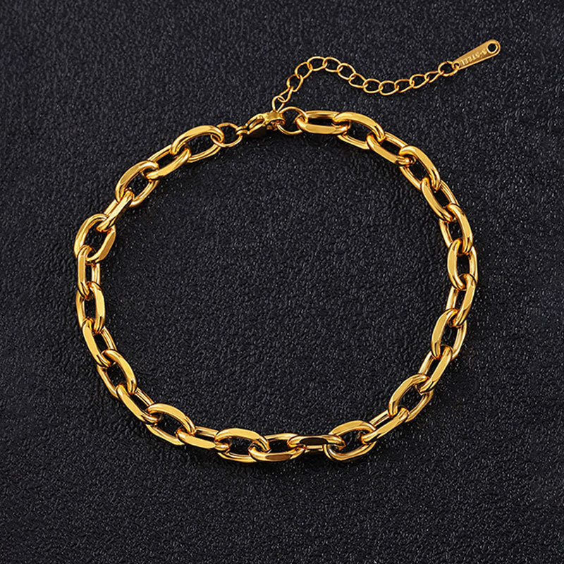 ゴールドアクセサリー ブレスレット 絆のチェーンブレスレット