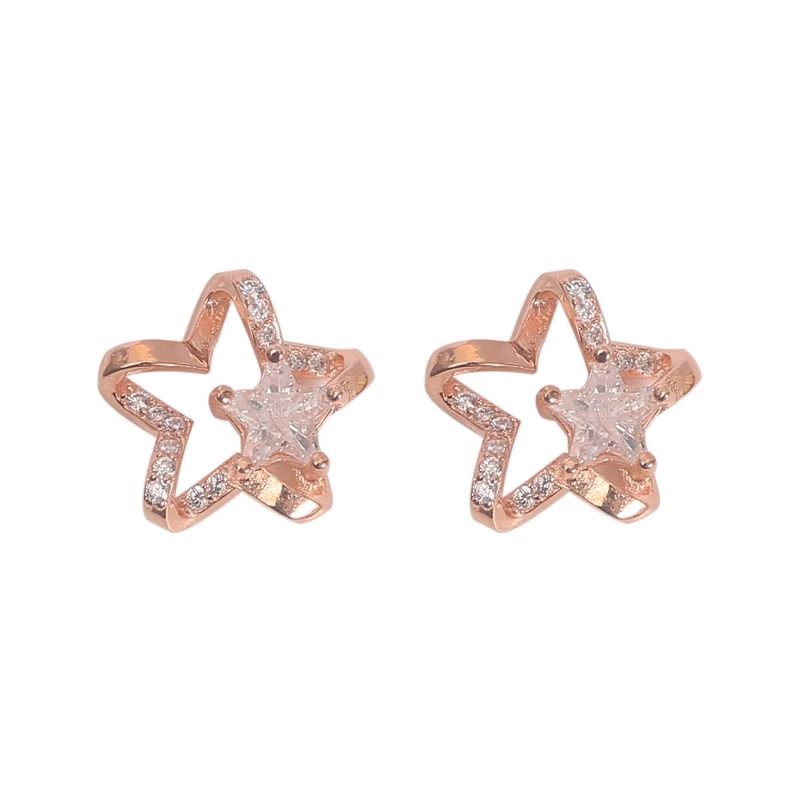 ゴールドアクセサリー 星の輝き 繊細ピアス