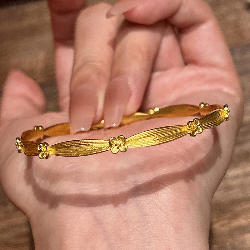 ゴールドアクセサリー ブレスレット アクセサリー 腕輪 シンプル 上品 バングル