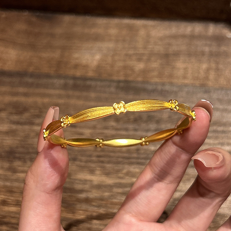 ゴールドアクセサリー ブレスレット アクセサリー 腕輪 シンプル 上品 バングル