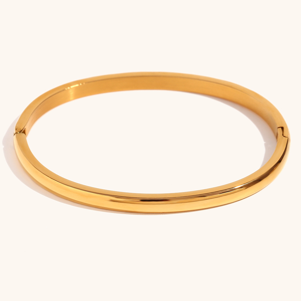 ゴールドアクセサリー バングル ブレスレット ジルコニア ステンレス ジュエリー