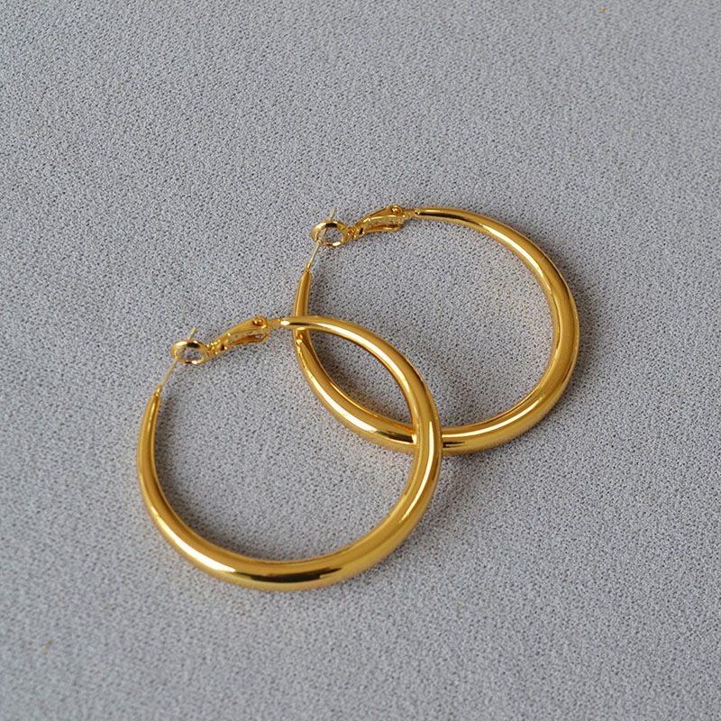 ゴールドアクセサリー ピアス レディース メンズ フープピアス シンプル
