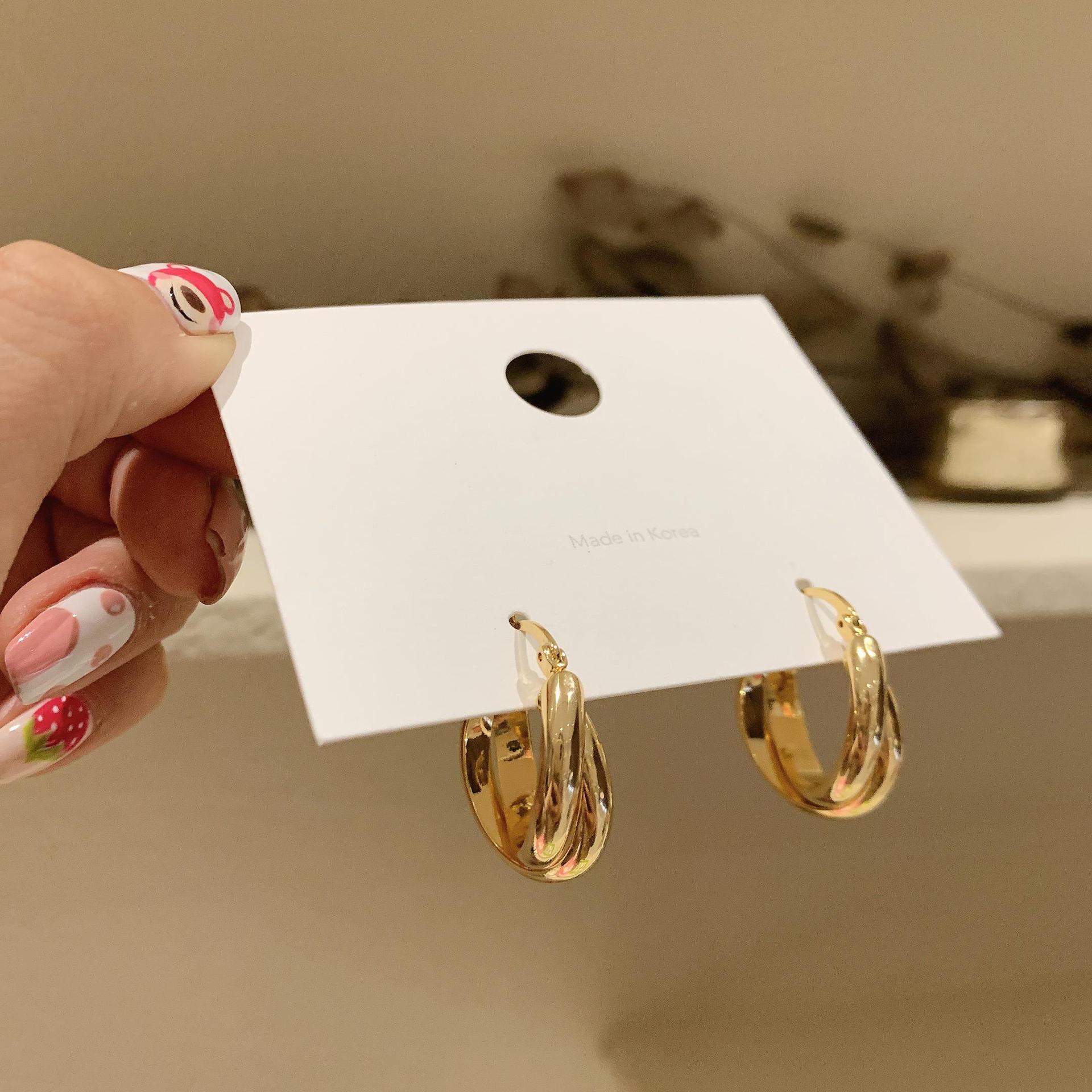 ゴールドアクセサリー ピアス レディース フープピアス