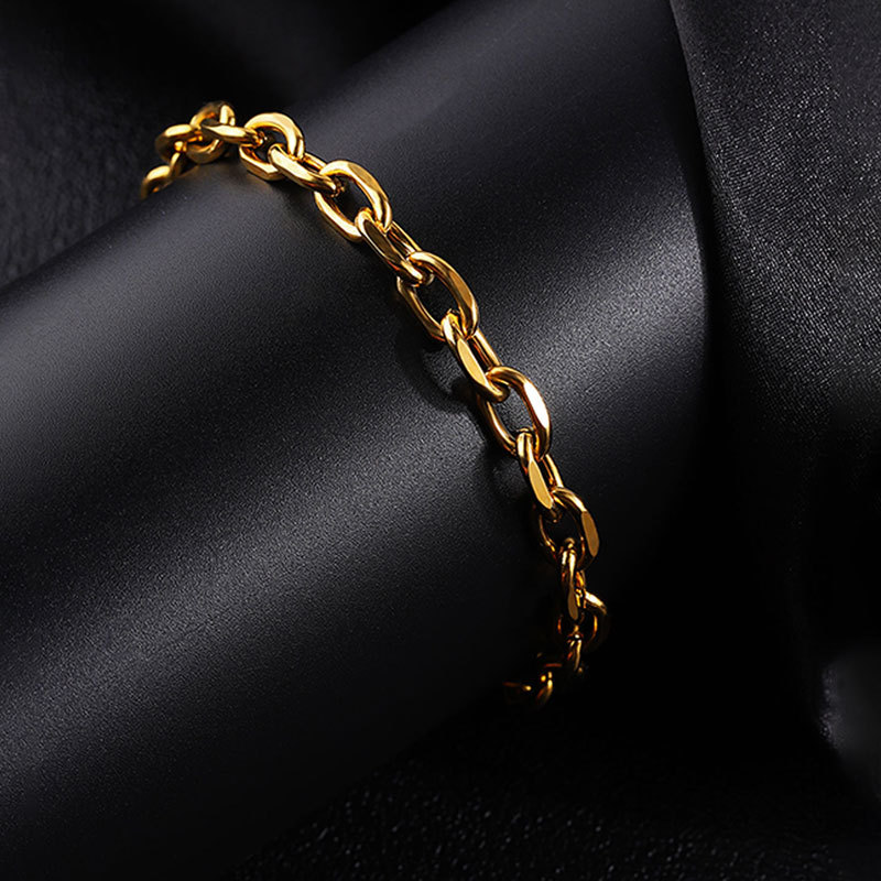 ゴールドアクセサリー ブレスレット 絆のチェーンブレスレット