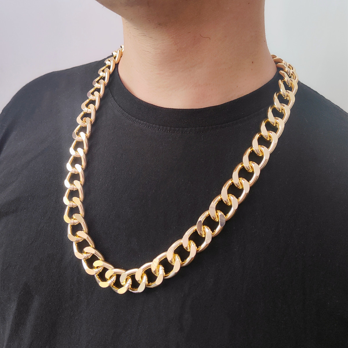 ゴールドアクセサリー 太チェーン重厚感喜平ネックレス
