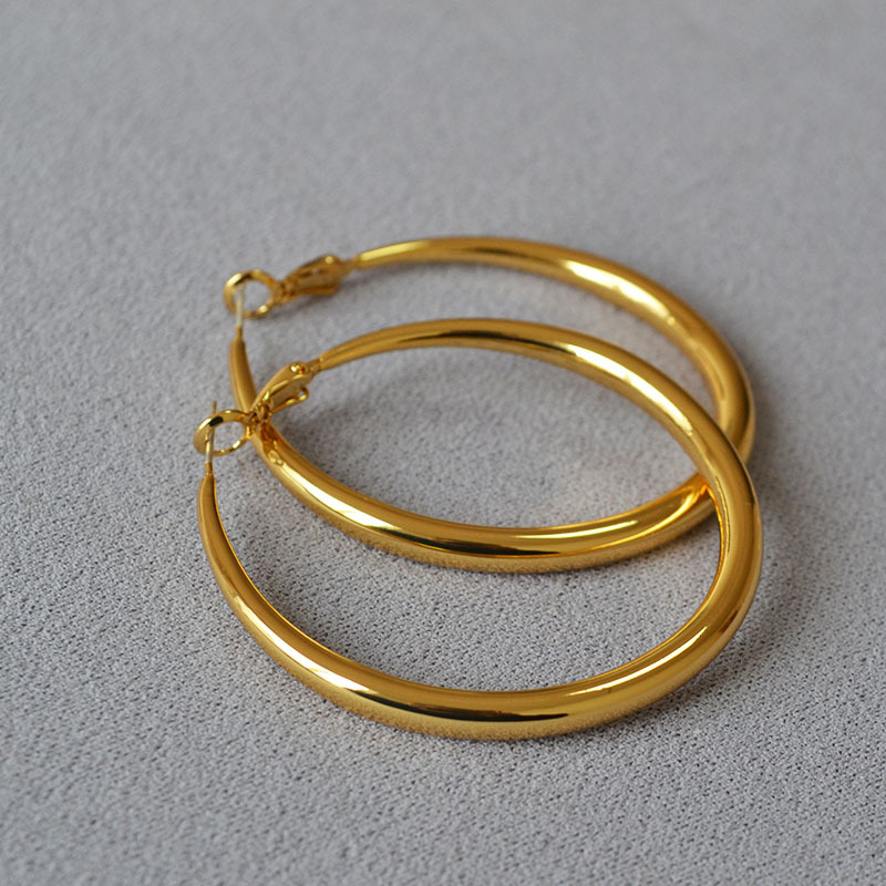 ゴールドアクセサリー ピアス レディース メンズ フープピアス シンプル