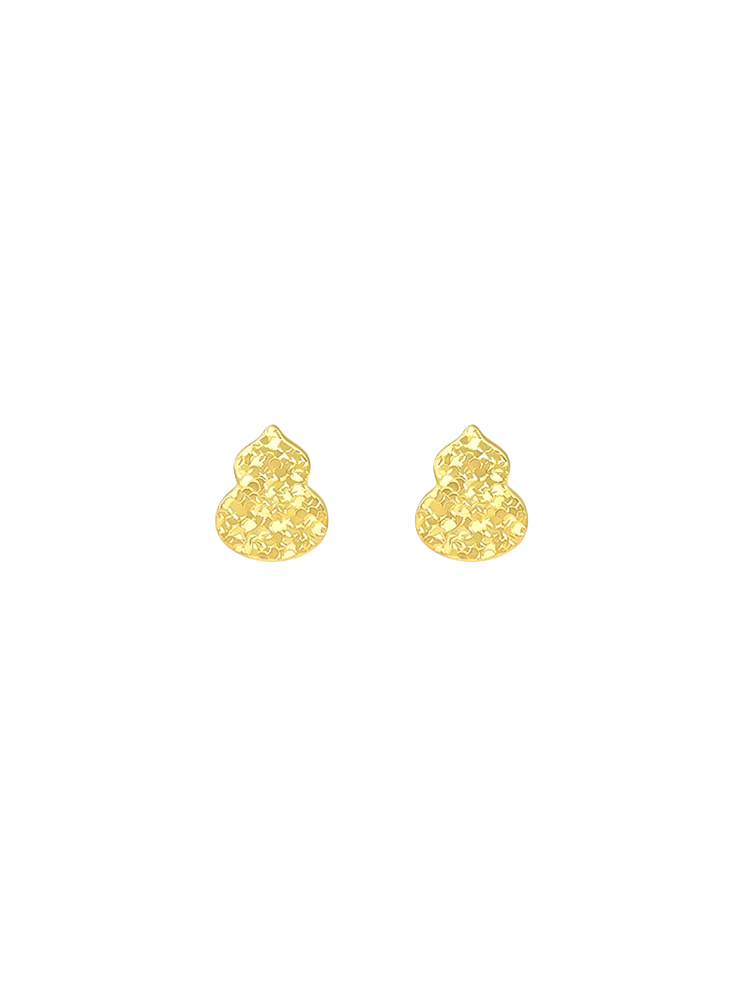 ゴールドアクセサリー 凸凹ハートの輝き ピアス