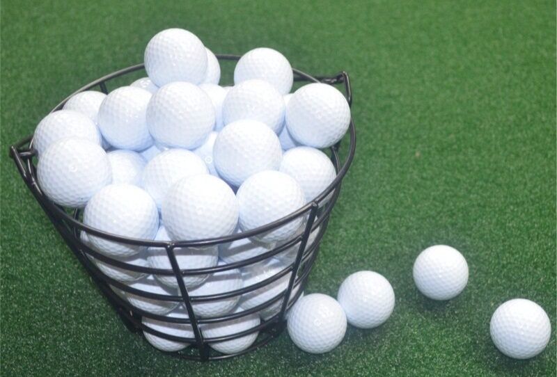 ゴルフ練習器具 練習用ディンプル加工ボール50個入りセット