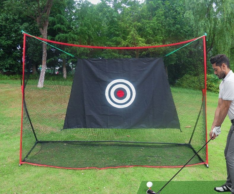 ゴルフ練習器具 的当て付き折りたたみ式ゴルフ練習用ネット