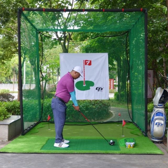 ゴルフ練習器具 屋外設置型大型ゴルフ練習用ネットケージ