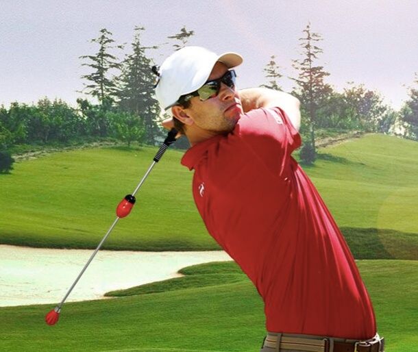 ゴルフ練習器具 音声付き五段階調節式振り棒トレーニング器