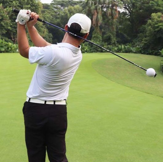 ゴルフ練習器具 振り抜き速度向上式スイング軌道修正棒