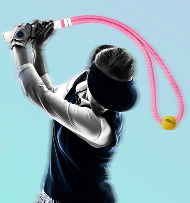 ゴルフ練習器具 柔軟体幹強化型スイング軌道矯正練習補助縄