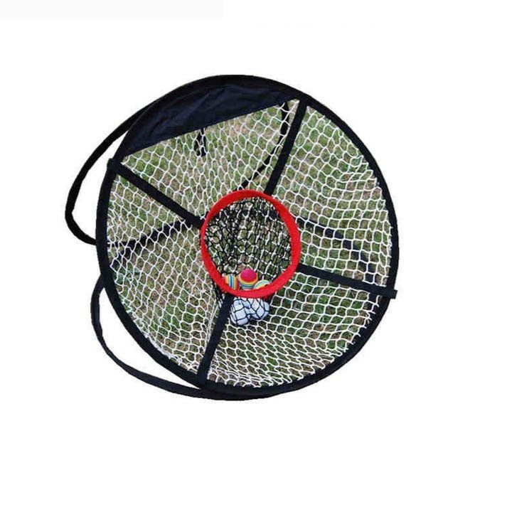 ゴルフ練習器具 折りたたみ式円形ターゲットネット付き室内用練習セット