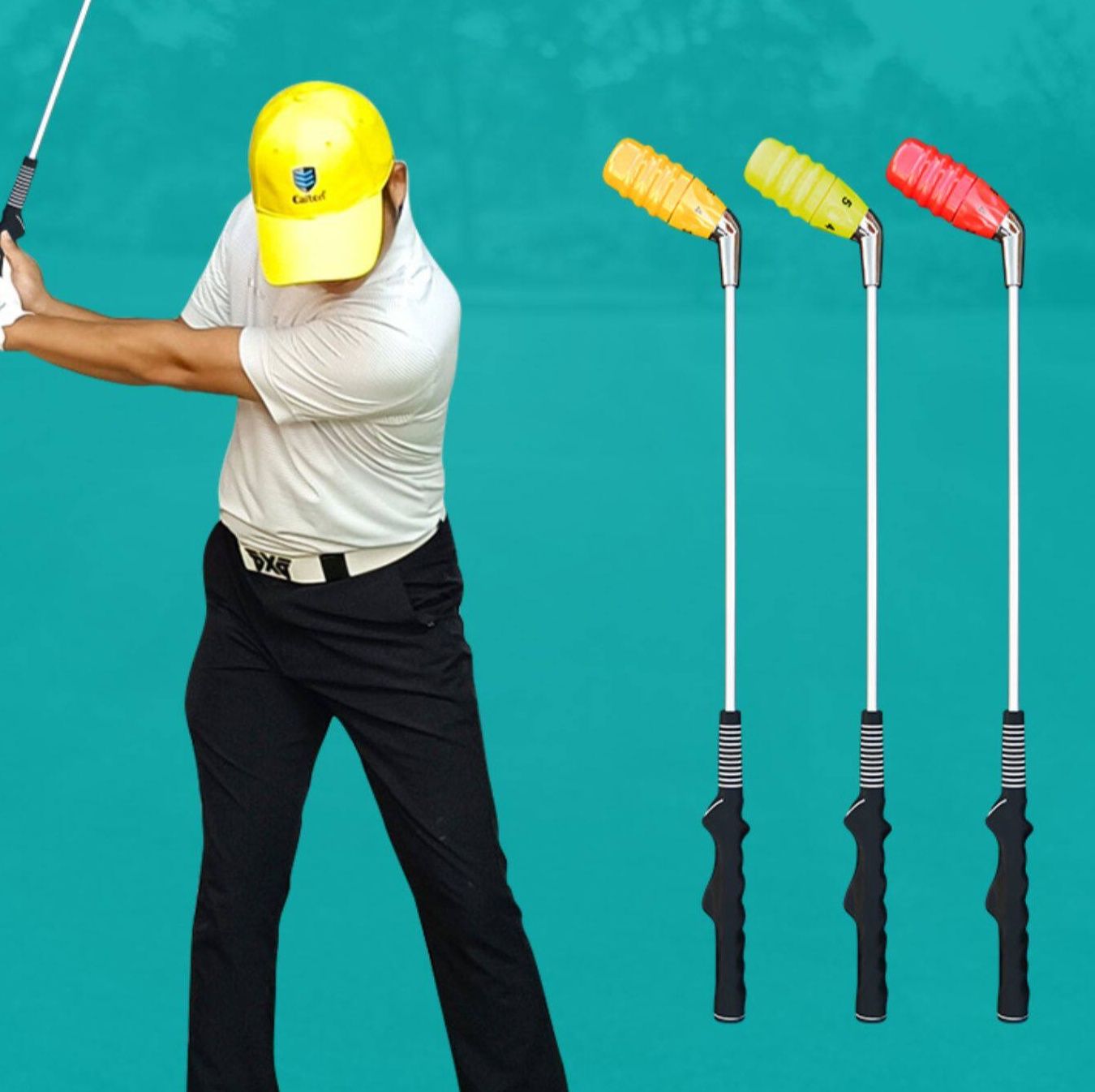 ゴルフ練習器具 音声発声式スイング矯正練習棒