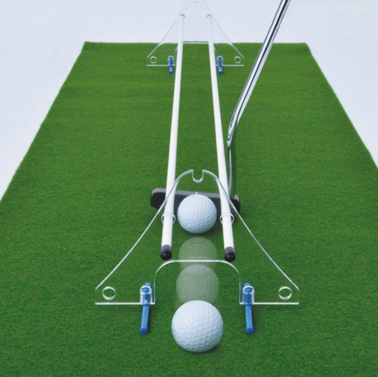 ゴルフ練習器具 真っ直ぐストローク矯正パター練習ガイドセット