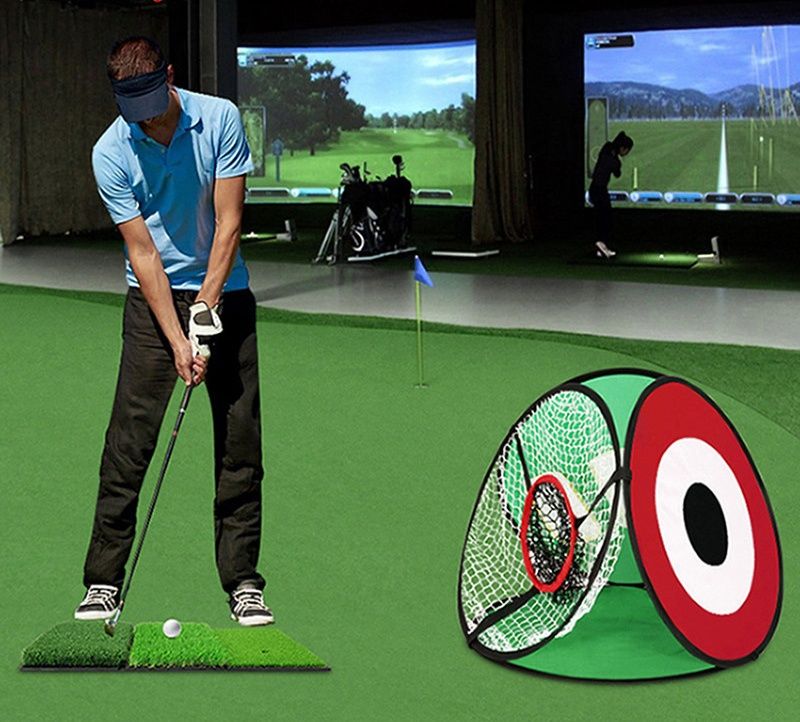 ゴルフ練習器具 折り畳み式チッピングネット的当て練習器