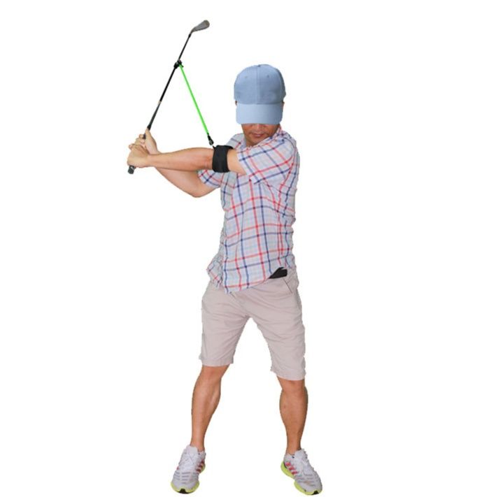 ゴルフ練習器具 腕固定式スイング軌道矯正トレーニングベルト