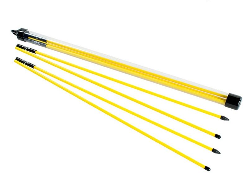 ゴルフ練習器具 折りたたみ式方向修正ガイド棒