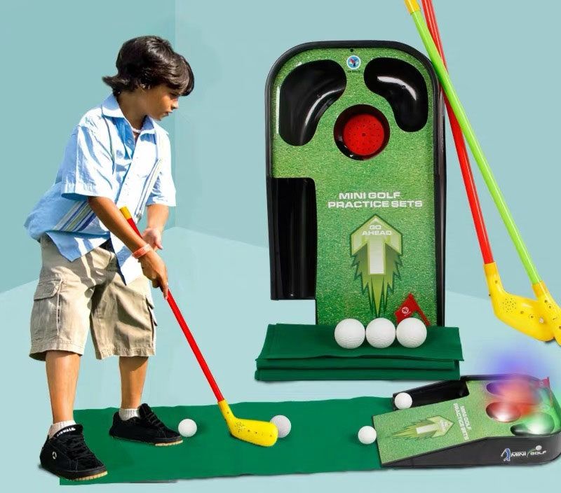 ゴルフ練習器具 子供用室内パター練習セット