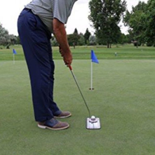 ゴルフ練習器具 方向性安定パター練習用ミラーガイド器具