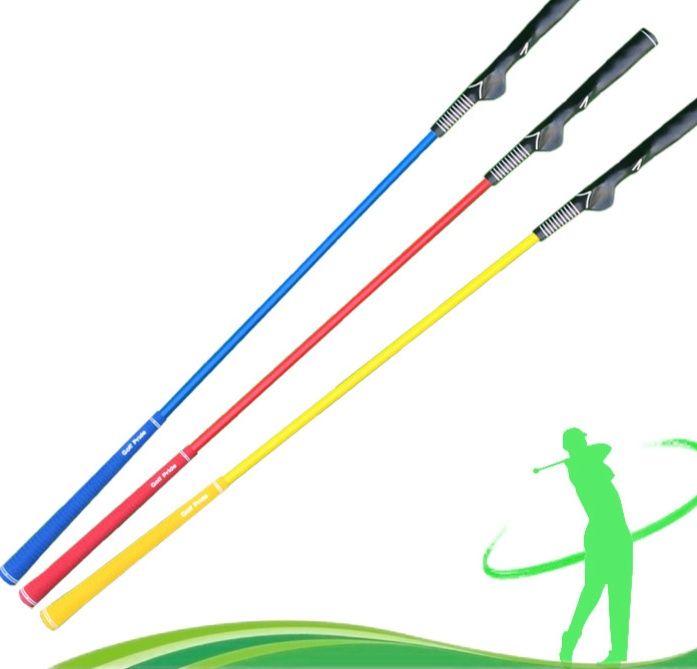 ゴルフ練習器具 柔軟シャフト搭載スイング矯正練習棒