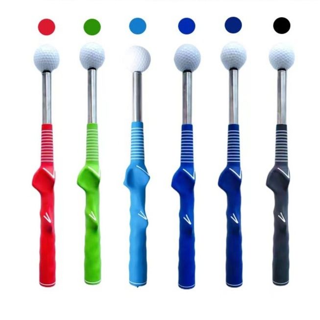 ゴルフ練習器具 ゴルフ練習用スイング矯正棒ボール付き練習器具