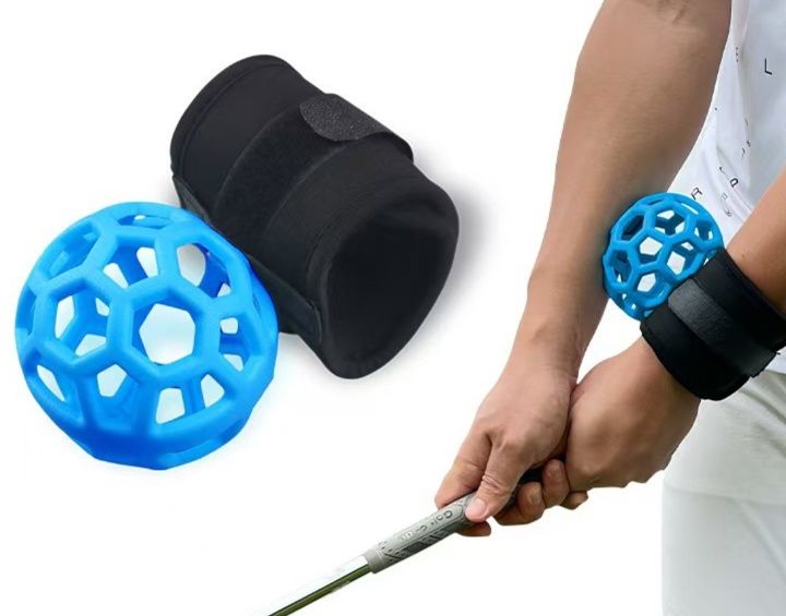 ゴルフ練習器具 ゴルフ肘固定バンド付き腕矯正ボールセット