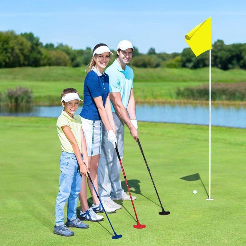 ゴルフ練習器具 子供から大人まで使える伸縮式パター練習用具