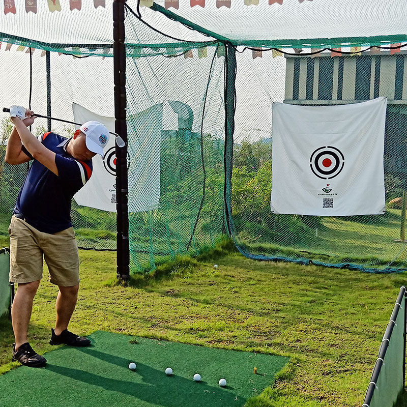 ゴルフ練習器具 的付き大型ゴルフ練習用囲いネット