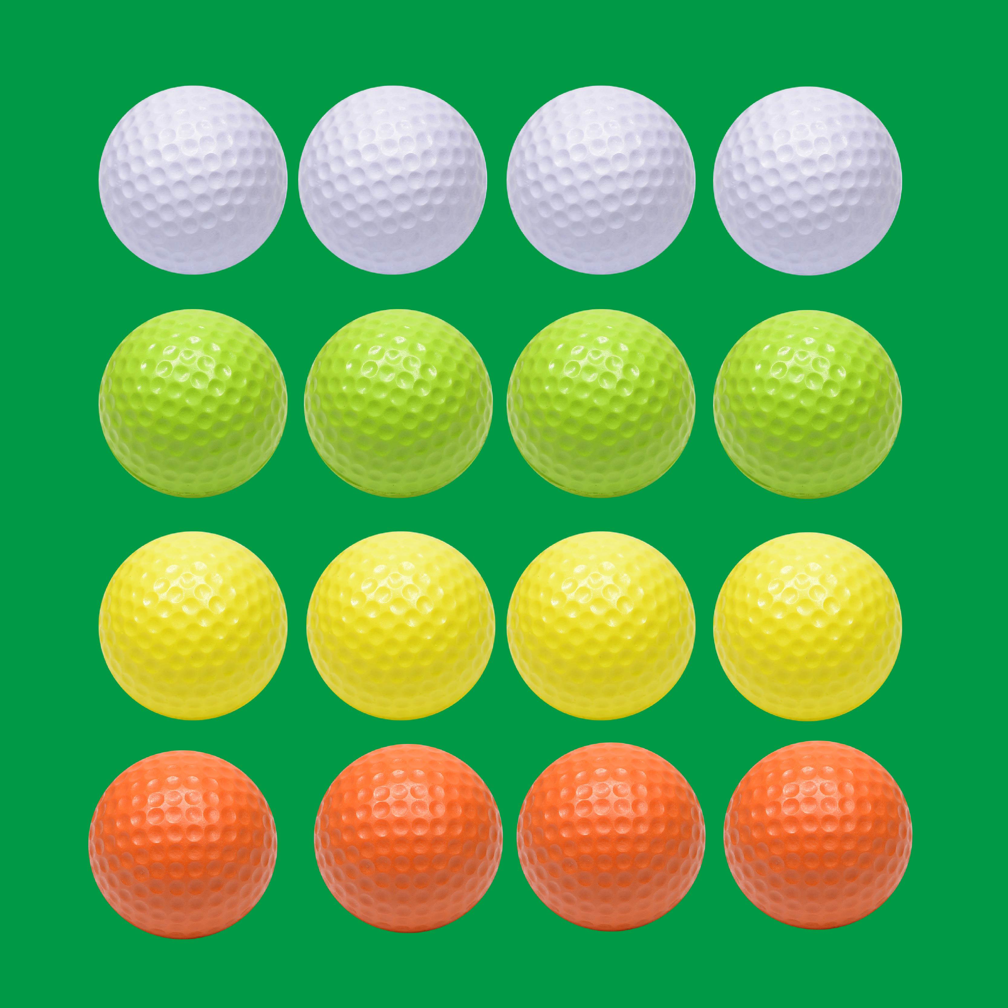 ゴルフ練習器具 室内用軽量ディンプル練習ボールセット