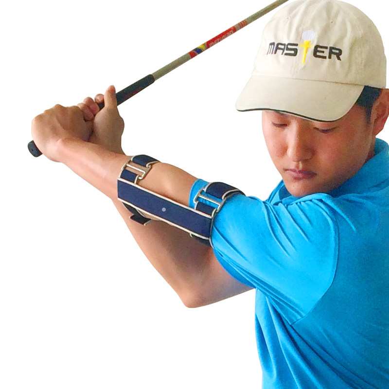ゴルフ練習器具 腕固定式スイング軌道安定器具