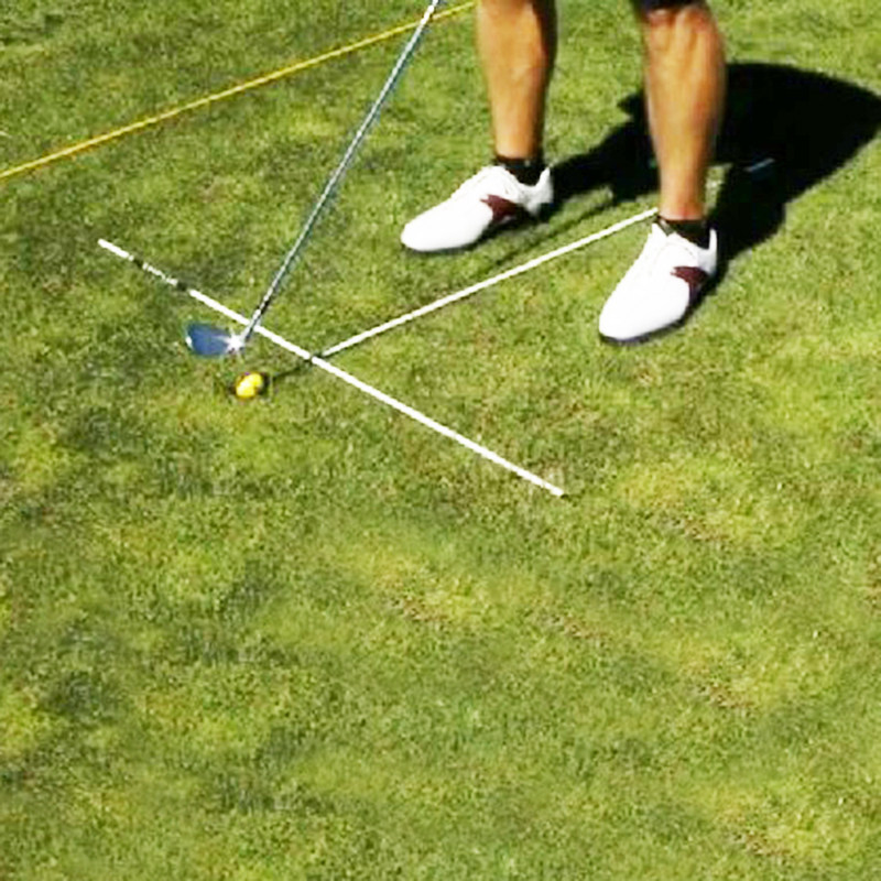 ゴルフ練習器具 方向性矯正ガイドライン式パター練習器具