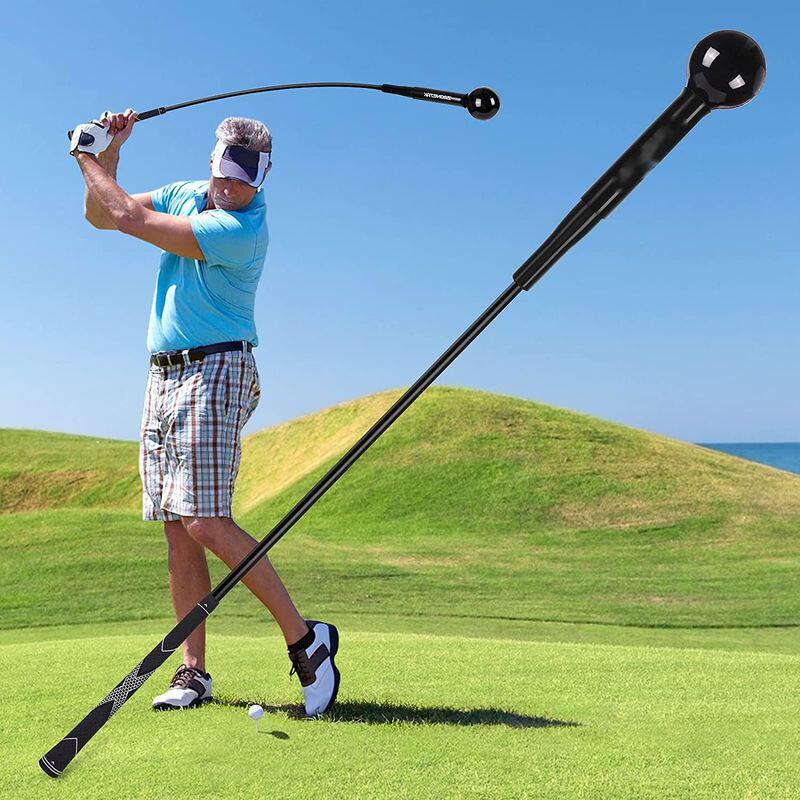ゴルフ練習器具 先端球付きゴルフ素振り練習スティック