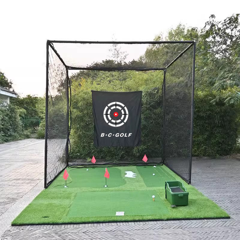 ゴルフ練習器具 据え置き大型ゴルフ練習用囲いネット