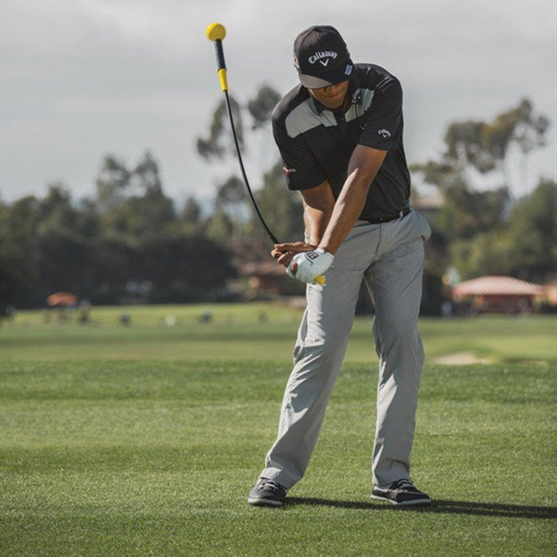ゴルフ練習器具 柔軟シャフト式スイング軌道矯正練習
