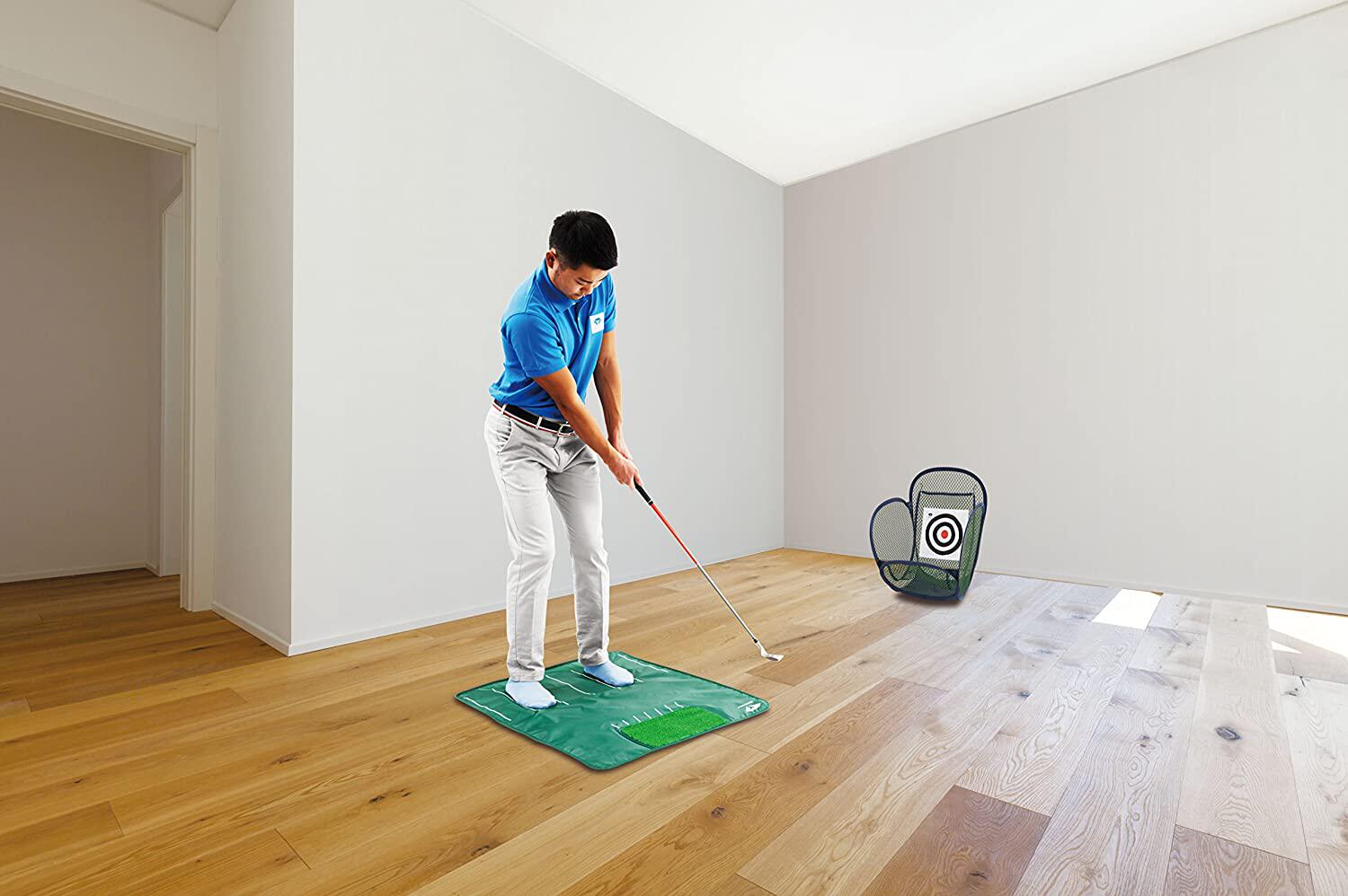 ゴルフ練習器具 自宅で本格アプローチ練習セット標的ネット付き